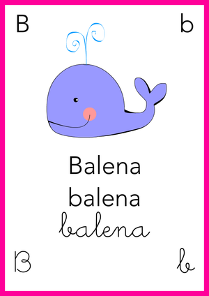 Alfabeto: B come Balena - Colore