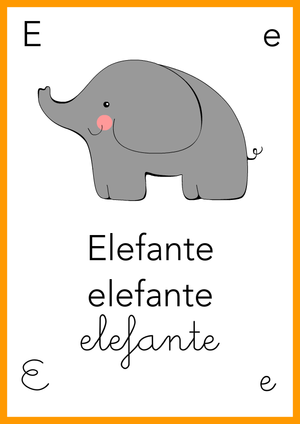 Alfabeto: E come Elefante - Colore