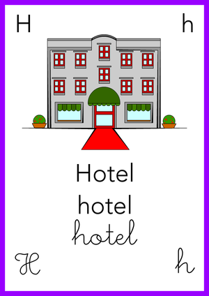 Alfabeto: H come Hotel - Colore