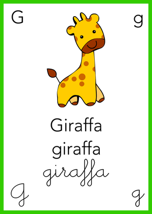 Alfabeto: G come Giraffa - Colore