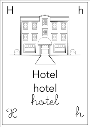 Alfabeto: H come Hotel - Nero