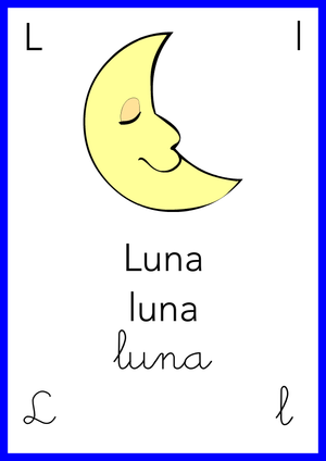 Alfabeto: L come Luna - Colore