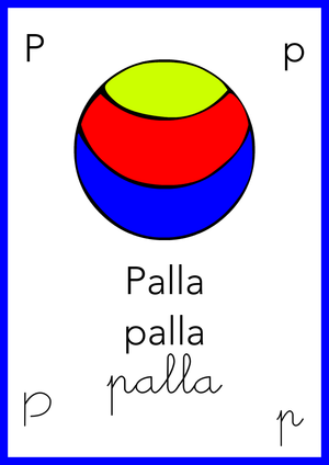 Alfabeto: P come Palla - Colore