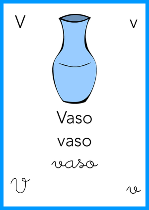 Alfabeto: V come Vaso - Colore