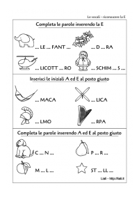Vocale E - scheda2